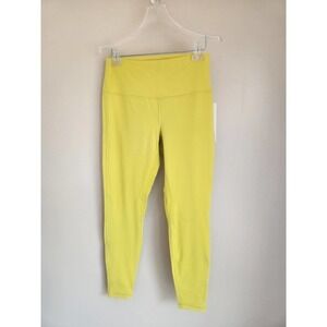 NWT Lululemon Align HR Pant 28" Size 12 SOLL Yellow Soleil